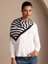 [أقواس بيضاء] SilkSilky-SA Scarf 003