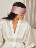 SilkSilky SA 19Momme الحرير الخالص Eye Mask أرجواني 003