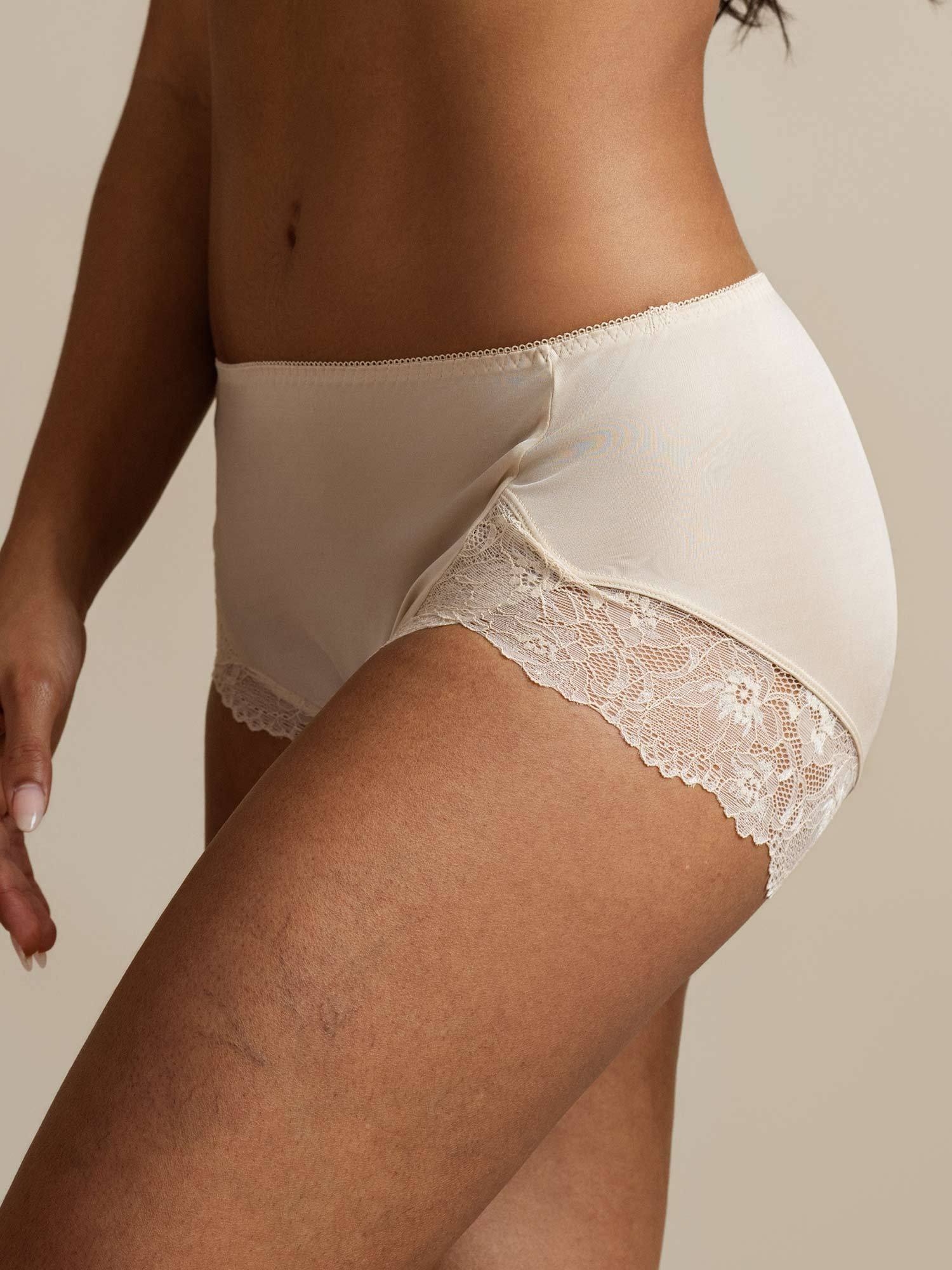 [تان(بنيفاتح)] SilkSilky-SA الحرير الخالص Panty 006