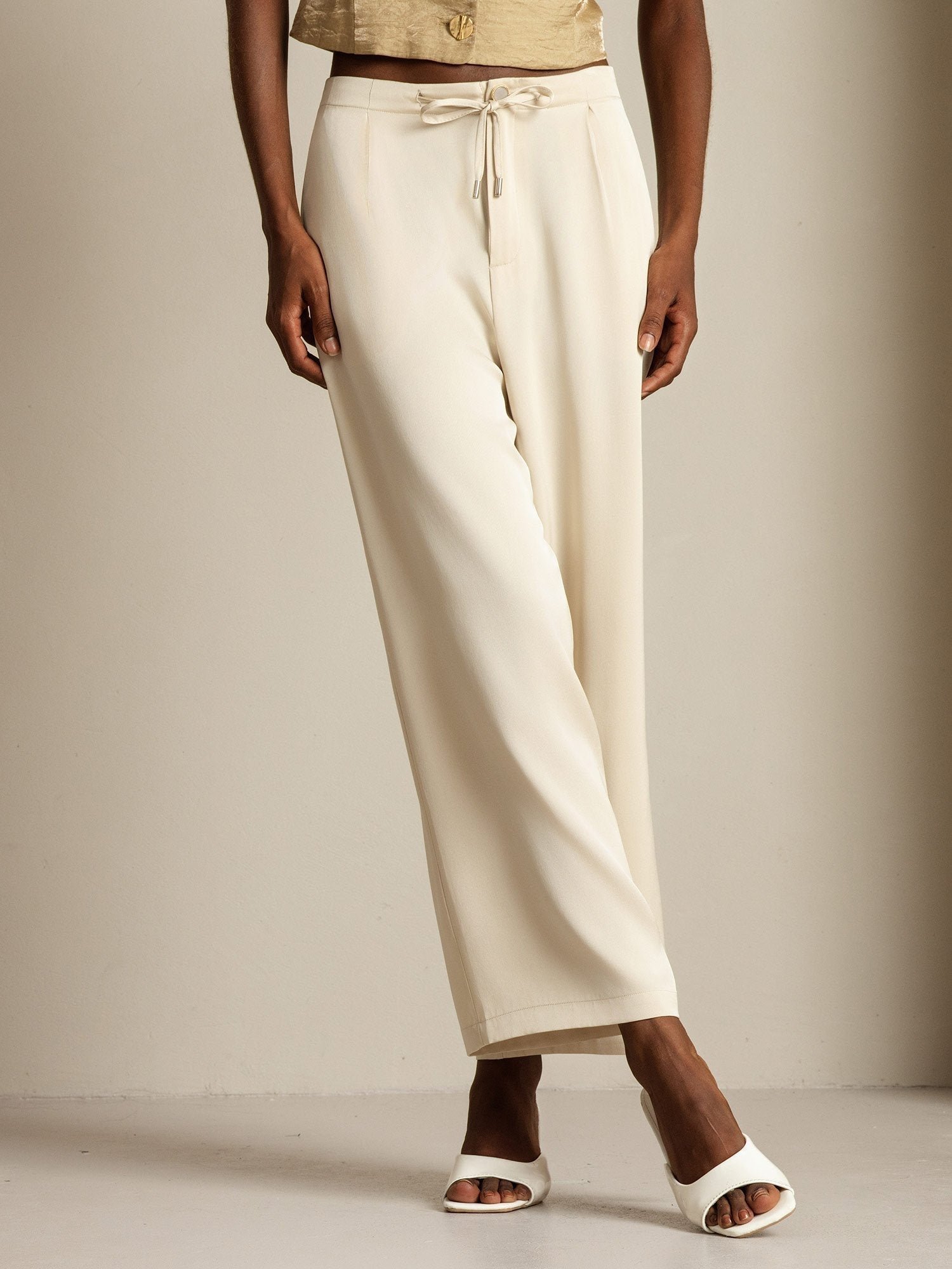 [اللونالبيج] SilkSilky-SA 19Momme الحرير Womens Pants 007
