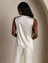 [رمادي فاتح] SilkSilky-SA Sleeveless Round Neck كامي 002