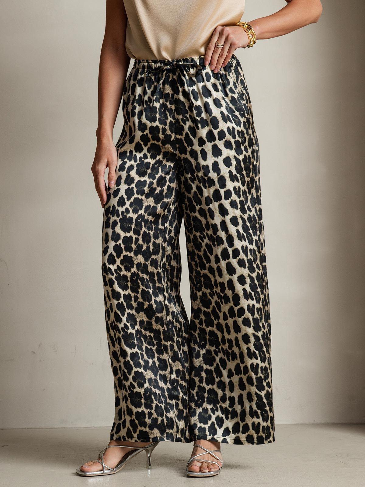 [فهد] SilkSilky-SA الحرير الخالص Womens Pants 006