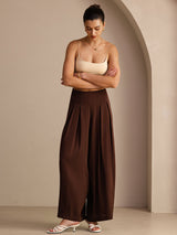 [قهوة] SilkSilky-SA Womens Pants 007