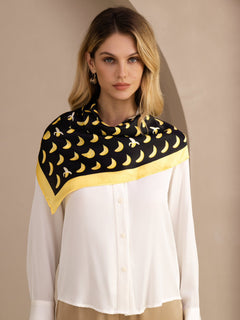 [موز أسود] SilkSilky-SA Scarf 003