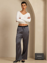 [الرمادي الداكن] SilkSilky-SA Womens Pants 006