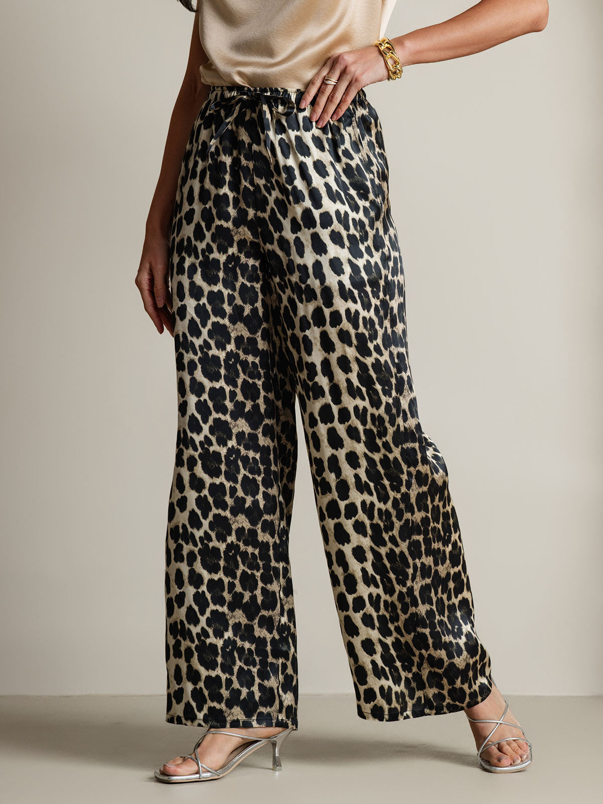 [فهد] SilkSilky-SA الحرير الخالص Womens Pants 005