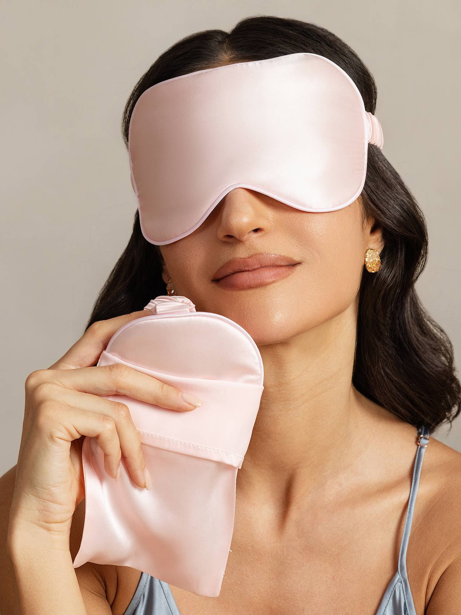 [لونالقرنفل] SilkSilky-SA الحرير الخالص Eye Mask 007