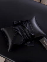 [أسود] SilkSilky-SA 22Momme الحرير الخالص Pillowcase 003