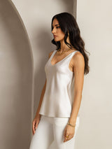 [رمادي فاتح] SilkSilky-SA Sleeveless V Neck كامي 002