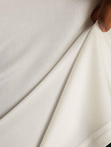 [أبيض] SilkSilky-SA Long Sleeve Crew Neck تي شيرت نسائية 005