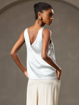 [أزرق فاتح] SilkSilky-SA Sleeveless V Neck كامي 002