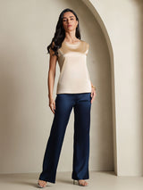 [شامبانيا] SilkSilky-SA Sleeveless Round Neck كامي 004