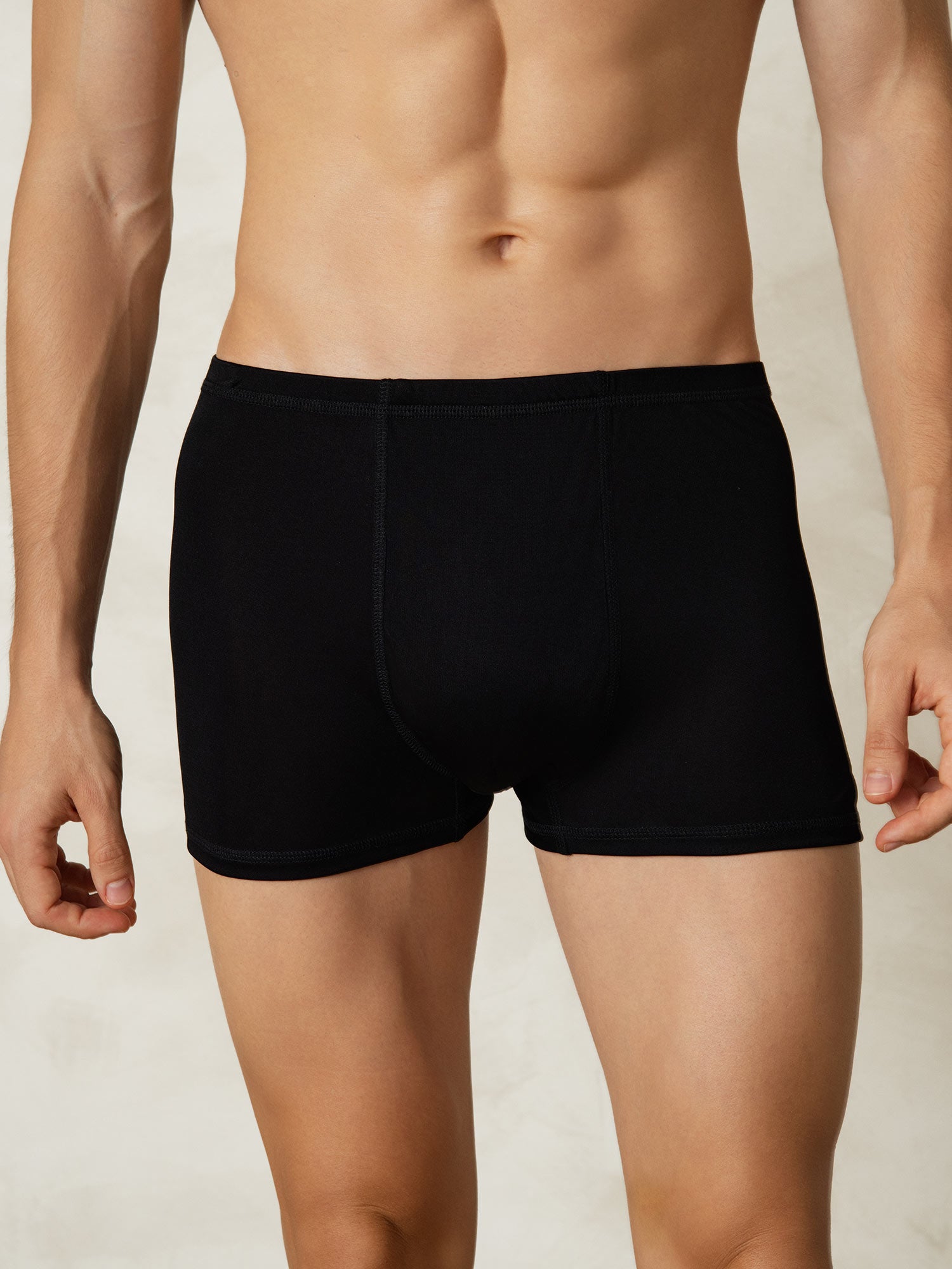 [أسود] SilkSilky-SA محبوك الحرير Mens Underwear 004