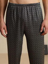 [الجنكة السوداء] SilkSilky-SA Mens Sleep Bottoms 003