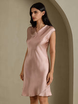 [توسكانا] SilkSilky-SA Cap Sleeve V Neck باس النوم 006