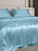 [أزرق فاتح] SilkSilky-SA 19Momme مجموعة الفراش 003