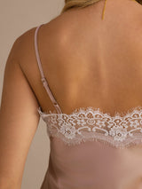[توسكانا] SilkSilky-SA Spaghetti Strap V Neck كامي 004