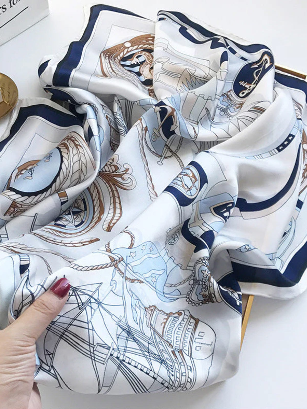 [P007] SilkSilky-SA الحرير الخالص Scarf 002,