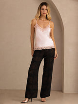 [لون القرنفل] SilkSilky-SA Spaghetti Strap V Neck كامي 006