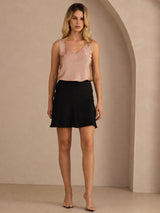 [توسكانا] SilkSilky-SA Sleeveless V Neck كامي 003