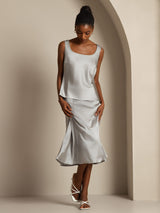 [رمادي غريفين‎] SilkSilky-SA Sleeveless كامي 007