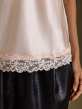 [لون القرنفل] SilkSilky-SA Spaghetti Strap V Neck كامي 005