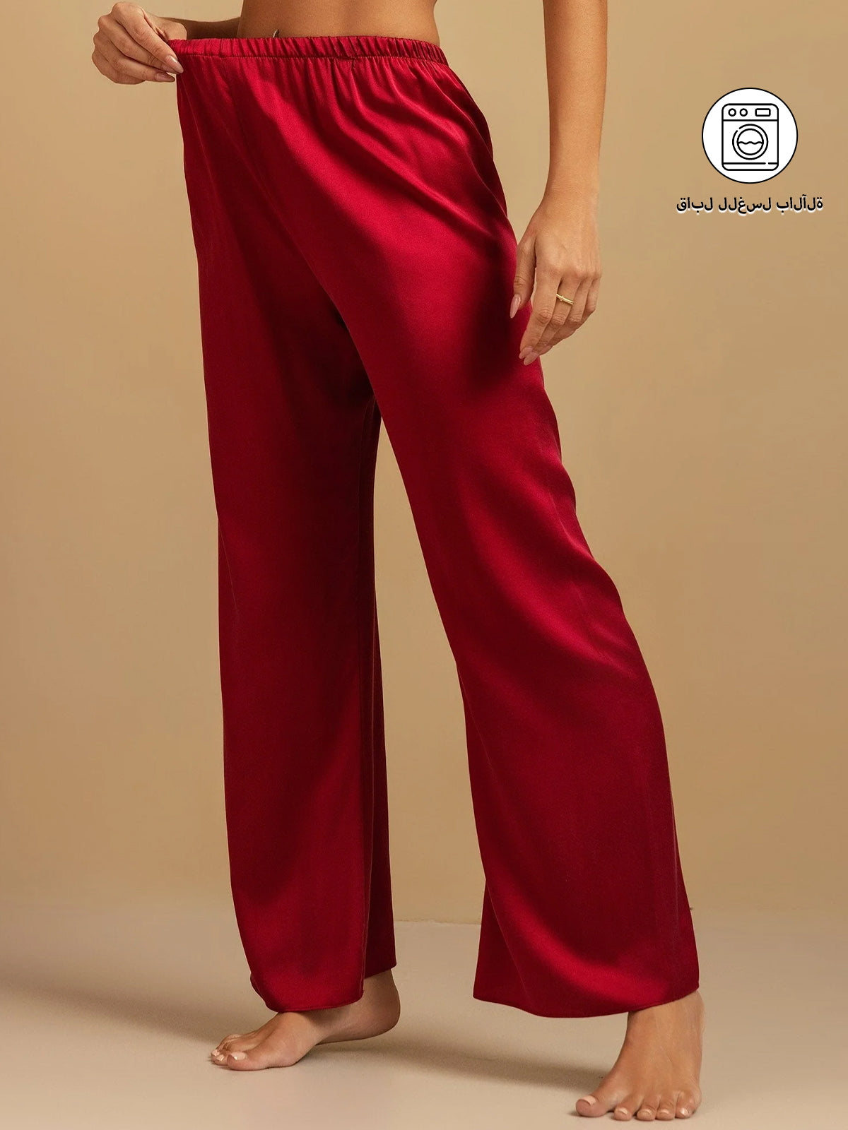 [خمر] SilkSilky-SA 19Momme الحرير Womens Sleep Bottoms 001