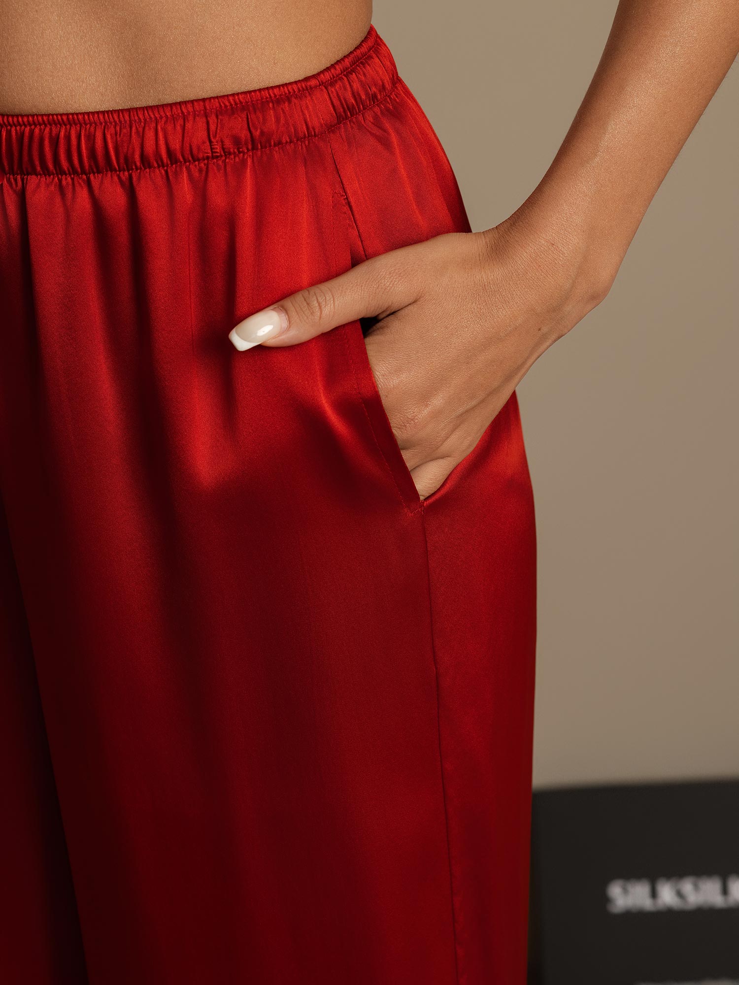 [خمر] SilkSilky-SA Pure Silk Womens Pants 006