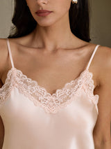 [لون القرنفل] SilkSilky-SA Spaghetti Strap V Neck كامي 004