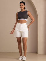 [رمادي] SilkSilky-SA Sleeveless Crew Neck كامي 007