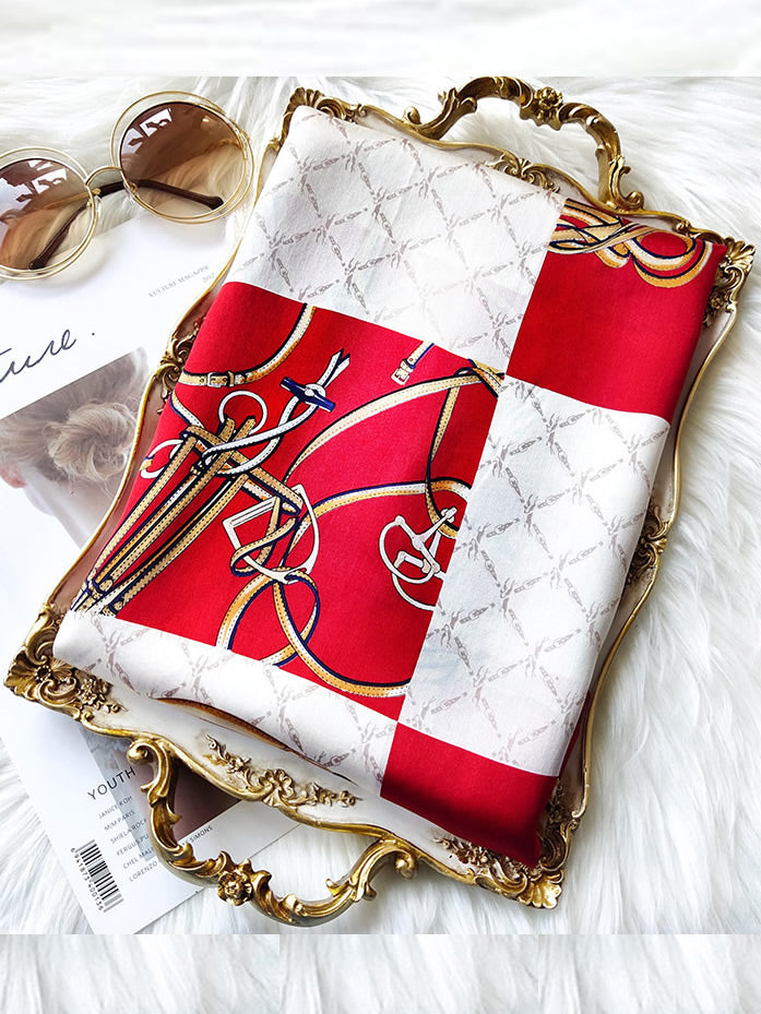 [P022] SilkSilky-SA الحرير الخالص Scarf 003,