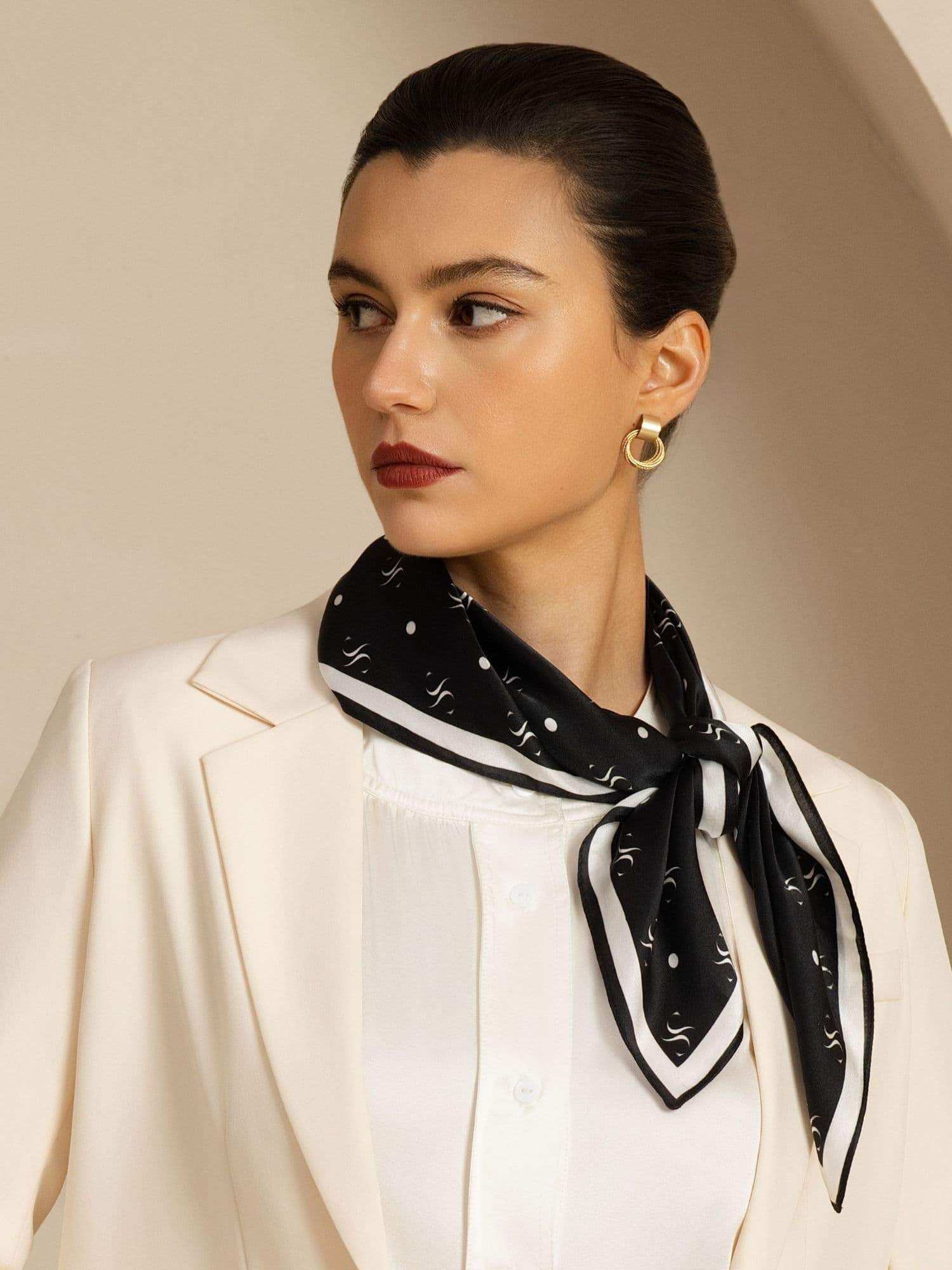 [P105] SilkSilky-SA Pure Silk Scarf 004