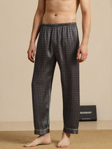 [الجنكة السوداء] SilkSilky-SA Mens Sleep Bottoms 001