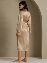 [شامبانيا] SilkSilky-SA Long Sleeve رداء حمام نسائي 002
