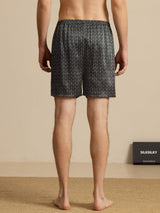 [الجنكة السوداء] SilkSilky-SA Mens Sleep Bottoms 002