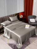 SilkSilky-SA-22Momme-الحرير-الخالص-Bedding-Set-رمادي-002