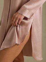 [توسكانا] SilkSilky-SA Long Sleeve Lapel Collar باس النوم 005