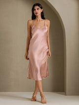 [توسكانا] SilkSilky-SA Sleeveless V Neck باس النوم 001
