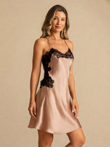[توسكانا] SilkSilky-SA Sleeveless V Neck باس النوم 005