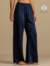[أزرق غامق] SilkSilky-SA 19Momme Women's Sleep Shorts 001