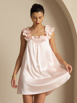 [لون القرنفل] SilkSilky-SA Sleeveless Square Neck باس النوم 005