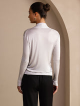[رمادي] SilkSilky-SA Long Sleeve بلوزات نسائية 002