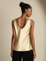 [شامبانيا] SilkSilky-SA Sleeveless V Neck كامي 002