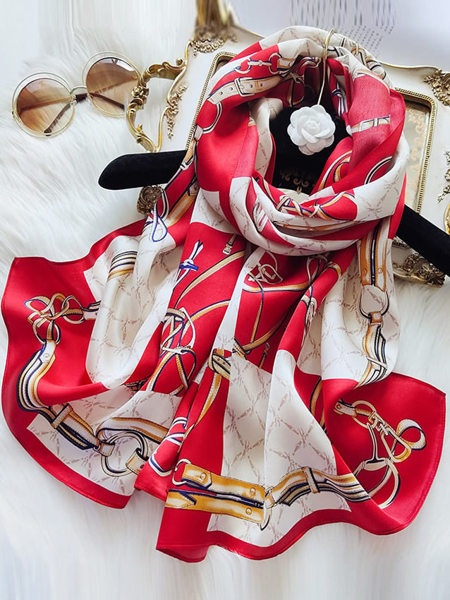 [P022] SilkSilky-SA الحرير الخالص Scarf 002,