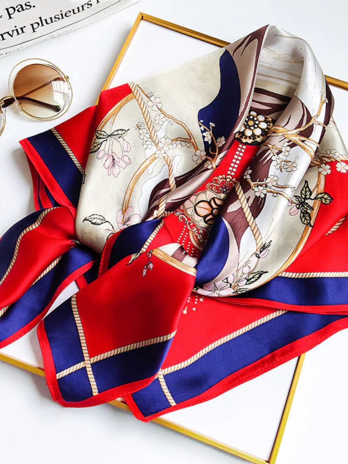 [P011] SilkSilky-SA الحرير الخالص Scarf 002,