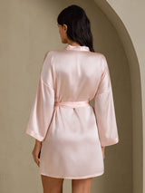 [وردي فاتح] SilkSilky-SA 3/4 Sleeve رداء حمام نسائي 002