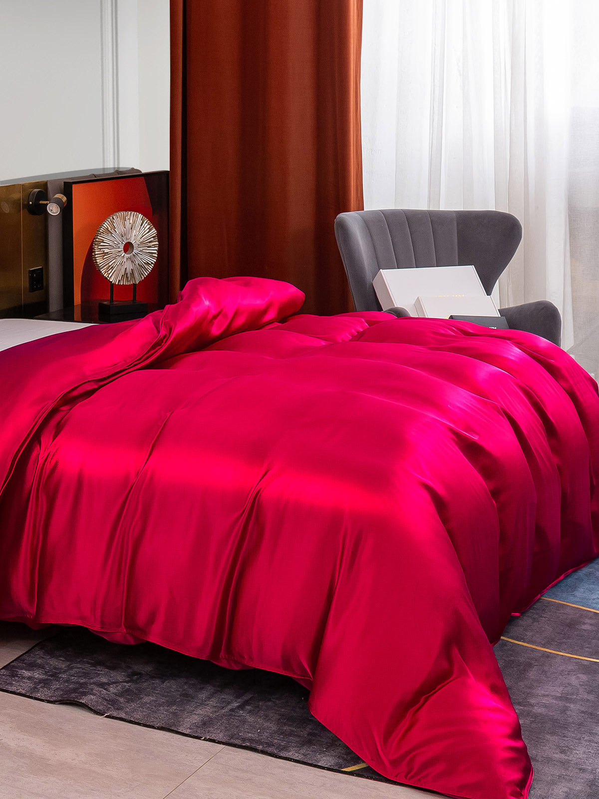[خمر] SilkSilky-SA 25Momme Duvet Covers 001