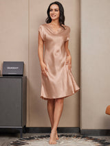 [توسكانا] SilkSilky-SA Cap Sleeve V Neck باس النوم 001