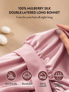 [لون القرنفل] SilkSilky-SA قبعة النوم 002