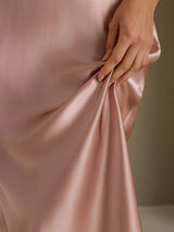 [توسكانا] SilkSilky-SA Sleeveless V Neck باس النوم 005